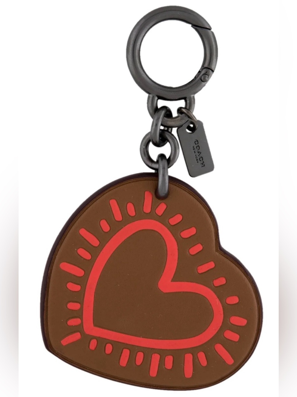 Coach X Keith Haring Bag Charm/Brown-Orange